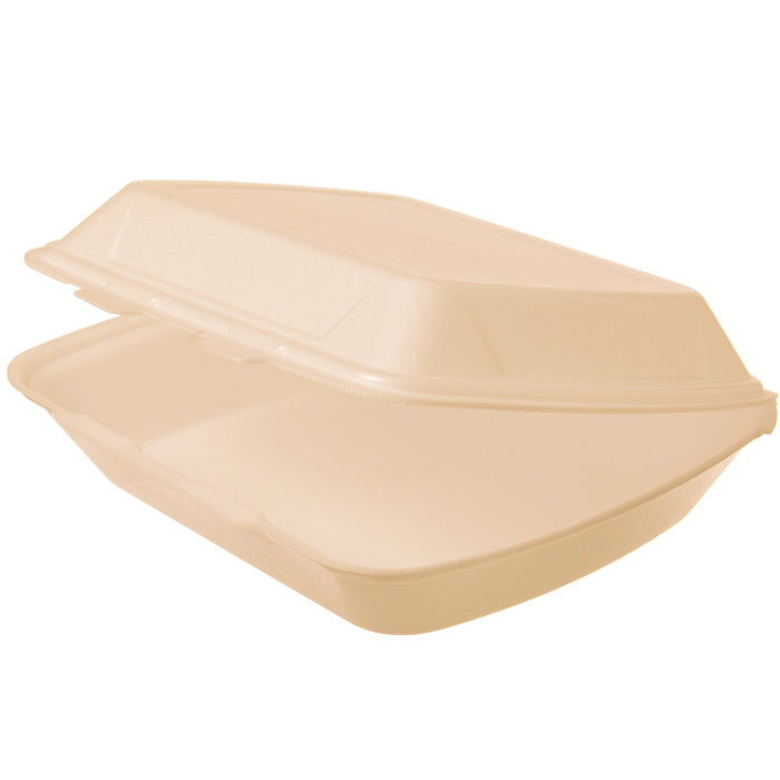 Isolierte Menüboxen in Beige aus XPS - 245 x 210 x 72mm - ca. 1450ml - ungeteilt