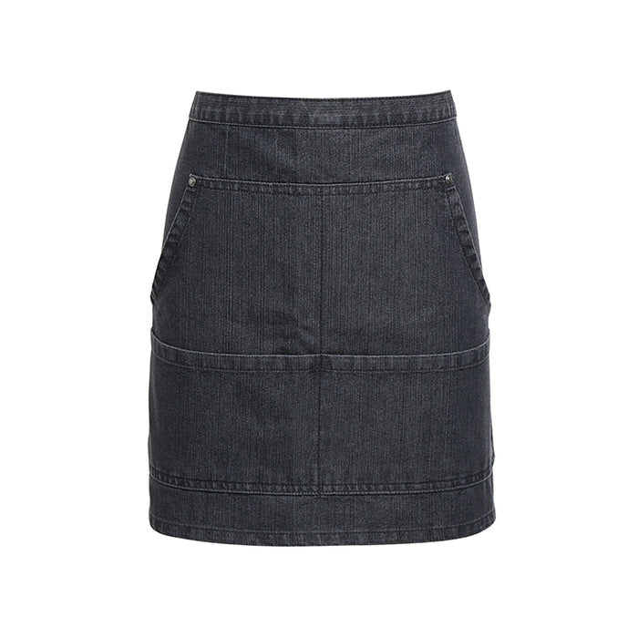 Schürze Jeans Stitch Denim Waist Black Denim - 79 x 39,5 cm - 70% Baumwolle / 30% Polyester