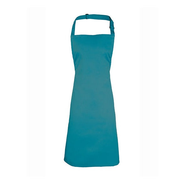 Schürze Colours Collection Bib Teal - 72 x 86 cm - 65% Polyester / 35% Baumwolle